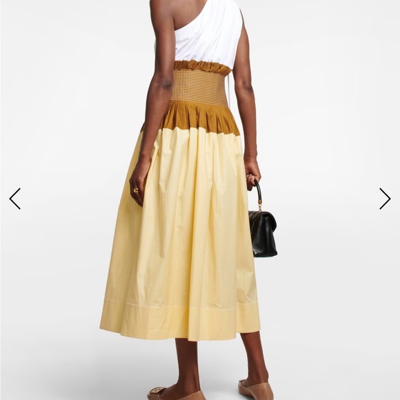 Tory Burch one-shoulder color block dress - Picture 2 of 10